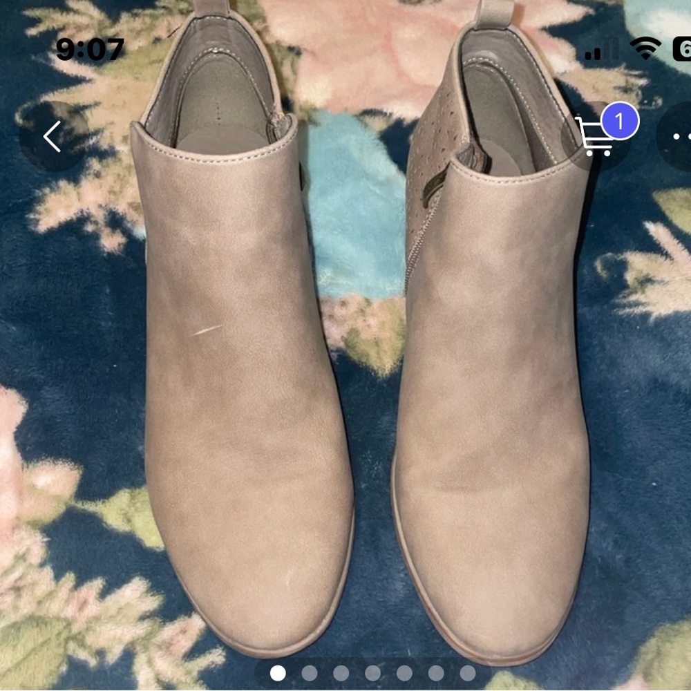 Women's Tan Ankle Boots by X Appeal size 11.